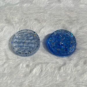 Blue Glitter Resin Grinder